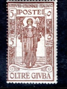 OLTRE GIUBA B1 MH F Colonial Institute Issue