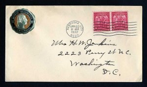 # 717 First Day Cover with unlisted cachet from Nebraska City, NB - 4-22-1932