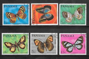 Panama #483-83E Used Set Butterflys Collection / Lot