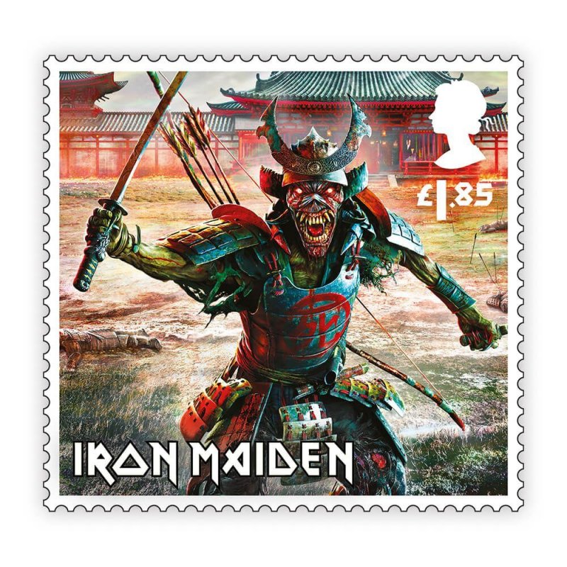 Stamps of Great Britain (Pre order) - 2023. Music Giants VII - Iron Maiden - Min