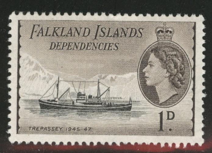 FALKLAND ISLANDS Dependencies Scott 1L20 MH* 1952 stamp