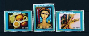 [103144] Nicaragua 2004 Art paintings fruit  MNH