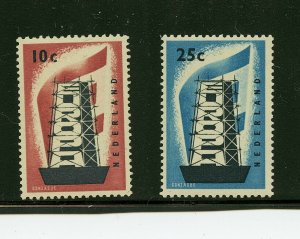 Netherlands #368-369 (NE839) complete 1956 Europa issue, MNH, VF