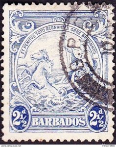 BARBADOS 1938 KGVI 2½d Ultramarine SG251 Used