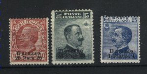 Italy-Durazzo #2-4   Mint LH/Used  1909-11 PD