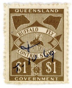 (I.B) Australia - Queensland Revenue : Buffalo Fly $1