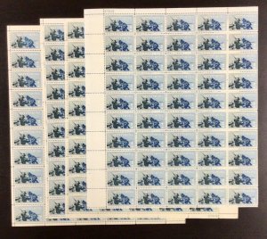 1180 Battle of Gettysburg-Civil War Lot of 4 sheets MNH 5 c Sheet of 50 FV $10