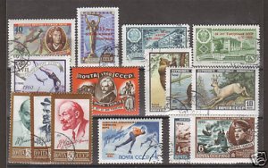 Russia Sc 2307/571 used 1960-61 issues, 15 diff F-VF