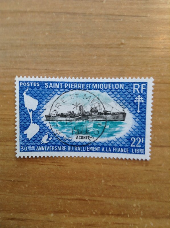 St Pierre & Miquelon SC 412 used