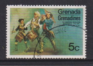 Grenada Grenadines #95 cancelled  1975 American revolution bicentennial  5c