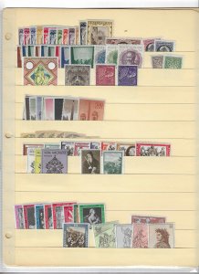 VATICAN  COLLECTION ON STOCK SHEET , ALL MINT, MOSTLY MNH