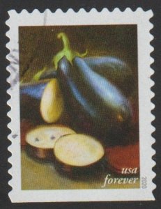 SC# 5492 - (55c) - Fruits and Vegetables: Eggplants - Used Single Off Paper