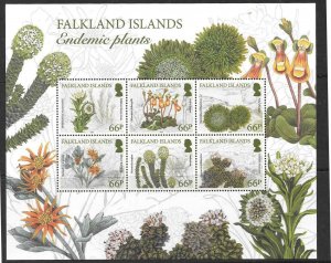 FALKLAND ISLANDS SGMS1359 2016 ENDEMIC PLANTS MNH
