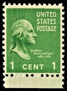 US 804 MNH VF 1 Cent George Washington