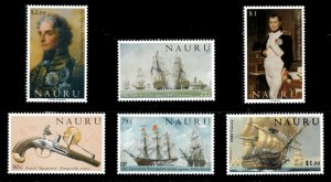 Nauru 2005 - Battle of Trafalgar, Napoleon, Ships - Set of 6v - 523-28 - MNH