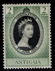 ANTIGUA QEII SG120, 2c 1953 CORONATION, NH MINT.