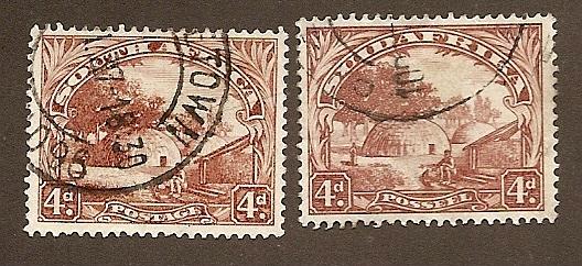 South Africa  Scott #40a, 40b  Used    Scott CV $22.00