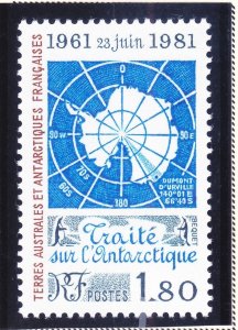 FSAT / TAAF 94 MNH 1981 29th Anniversary of Antarctic Treaty Issue Very Fine