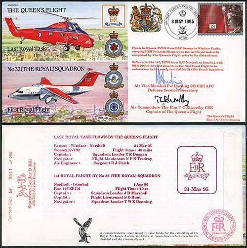 JS(CC)2d The Queens Flight Last Royal Tast Signed P.J Harding T.C Elworthy (C)