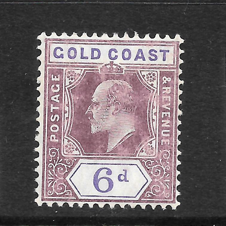 GOLD COAST 1904-06   6d   KEVII    MLH  SG 54   