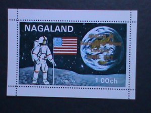 ​NAGALAND-1972-APOLLO 16 -SUCCESSFUL MOON LANDING -OVPT. MNH S/S  VERY FINE
