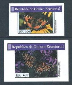 Equatorial Guinea #Butterflies in Natural Colors (2 SS) NH