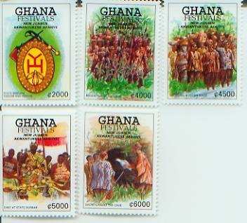 Festivals of Ghana, Set of 5, GHAN05009