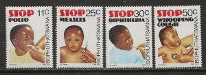 Bophuthatswana Scott catalog # 133-136 Mint NH