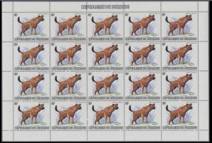 MOMEN: BURUNDI SC #589-601 1982 1983 SHEETS OF 20 WILDLIFE MINT OG NH LOT #60806