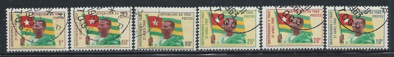 TOGO SC# 376-81 FVF/CTO 1960