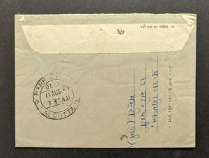 1952 Landaur Dehra Dun India Cover to Calcutta HandG F6