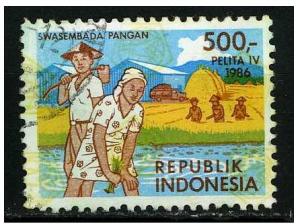 Indonesia 1986 - Scott 1291 used - Agriculture