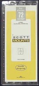 Scott/Prinz Pre-Cut Strips 265mm Long Stamp Mounts 265x72 #1031 Clear