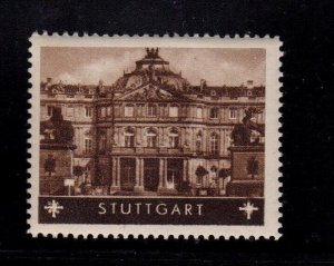 German Tourism Advertising Stamp - Cities, Towns & Landmarks - Stuttgart - MNH