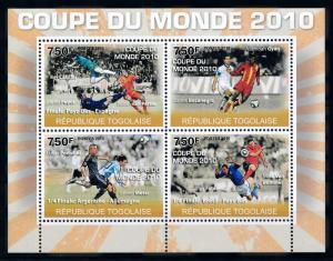 [76905] Togo 2010 World Cup Football South Africa Messi Puyol van Persie  MNH