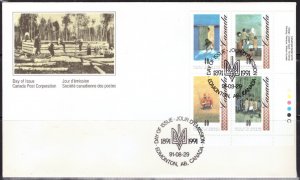 F692   CANADA   FDC # 1329a    PB    Arrival of Ukrainians Issue