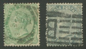 INDIA #43, 46 USED