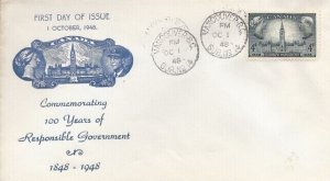 CANADA #277 RESPONSIBLE GOVERNMENT - Unknown cachet