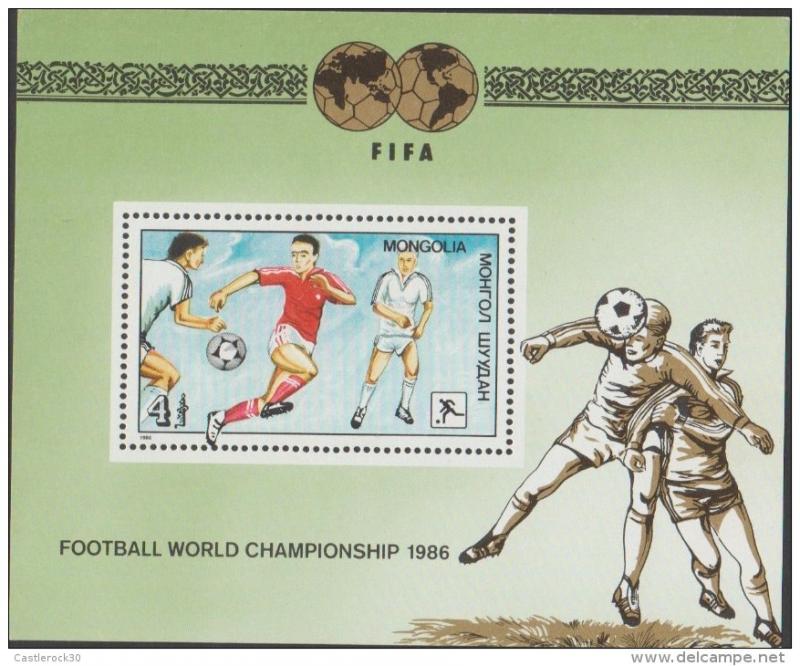 O) 1986 MONGOLIA, FIFA, FOOTBALL WORLD CHAMPIONSHIP, SOUVENI