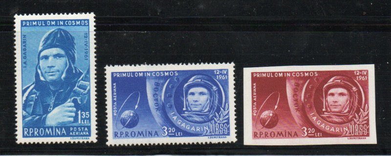Romania - Sc# C103, C103 Imperf, C104 MH          -         Lot 0825261