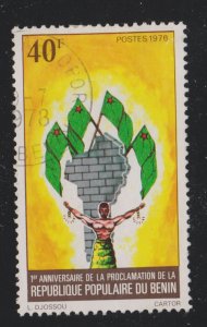 Benin 366 Flags, Wall, Broken Chains 1976