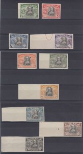 PANAMA 1952 QUEEN ISABELLA I Sc 382-385 & C131-C136 FULL SET IMPERF PROOFS MNH 