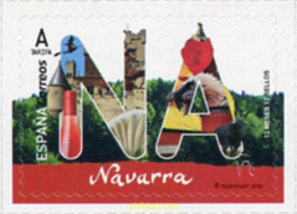 594459 MNH ESPAÑA 2018 12 MESES, 12 SELLOS. NAVARRA