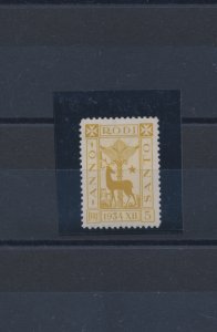 1935 AEGEAN, n . 98, Holy Year, 5 Lire yellow olive, MNH **