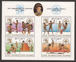 1983 Scouts Cook Islands 75th anniversary SS