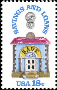 1981 18c Savings & Loans Sesquicentennial Scott 1911 Mint F/VF NH