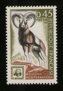 France 1969 Sc 1257 WWF set MNH