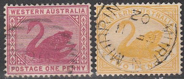 Western Australia #73-4 F-VF Used  CV $5.25  (A3499)