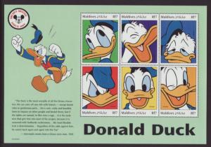 Maldive Islands 2353-2356 Disneys Miniature Sheets MNH VF