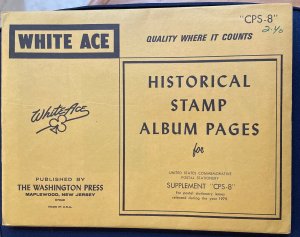 New White Ace Pages U.S. Commemorative Postal Stationary 1979 CPS-8 